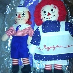 Vintage Raggedy Ann and Andy Dolls